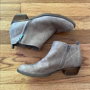 Gray Ankle Boots